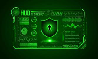 Modern HUD Technology Screen Background vector