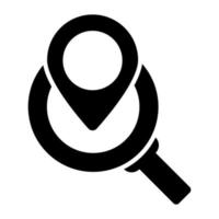 Location pin vector icon isolated on white background