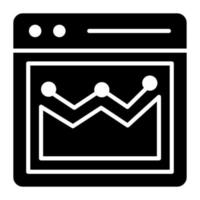 Web analysis vector icon isolated on white background