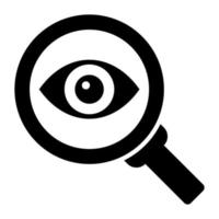 An icon of search monitoring in trendy style vector