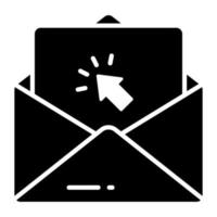Email vector icon isolated on white background