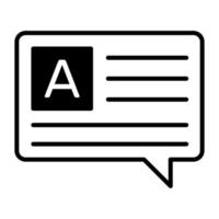 A vector icon design of answer question