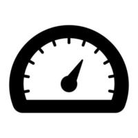 Speedometer vector icon, speed indicator