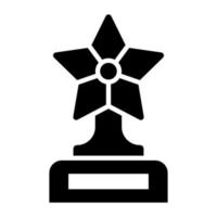 Star trophy vector icon in modern design style