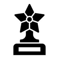 icono de vector de trofeo estrella en estilo de diseño moderno