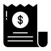Grab this premium vector icon of invoice in trendy style