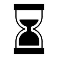 icono de vector de reloj de arena en estilo de moda