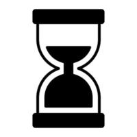 icono de vector de reloj de arena en estilo de moda