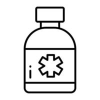 Pills bottle editable for healthcare medicine vector