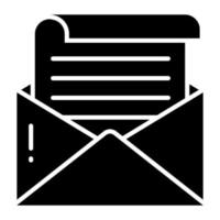 mail vector icon isolated on white background