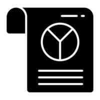 A business report vector icon in trendy style easy to use