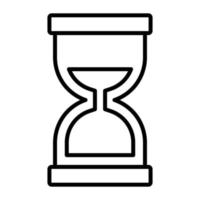 icono de vector de reloj de arena en estilo de moda