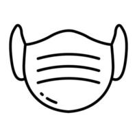 Protication icon face mask a modern design vector