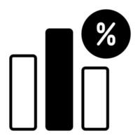 icono de vector de aumento de ventas aislado sobre fondo blanco