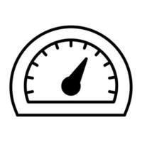 Speedometer vector icon, speed indicator