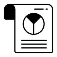 A business report vector icon in trendy style easy to use