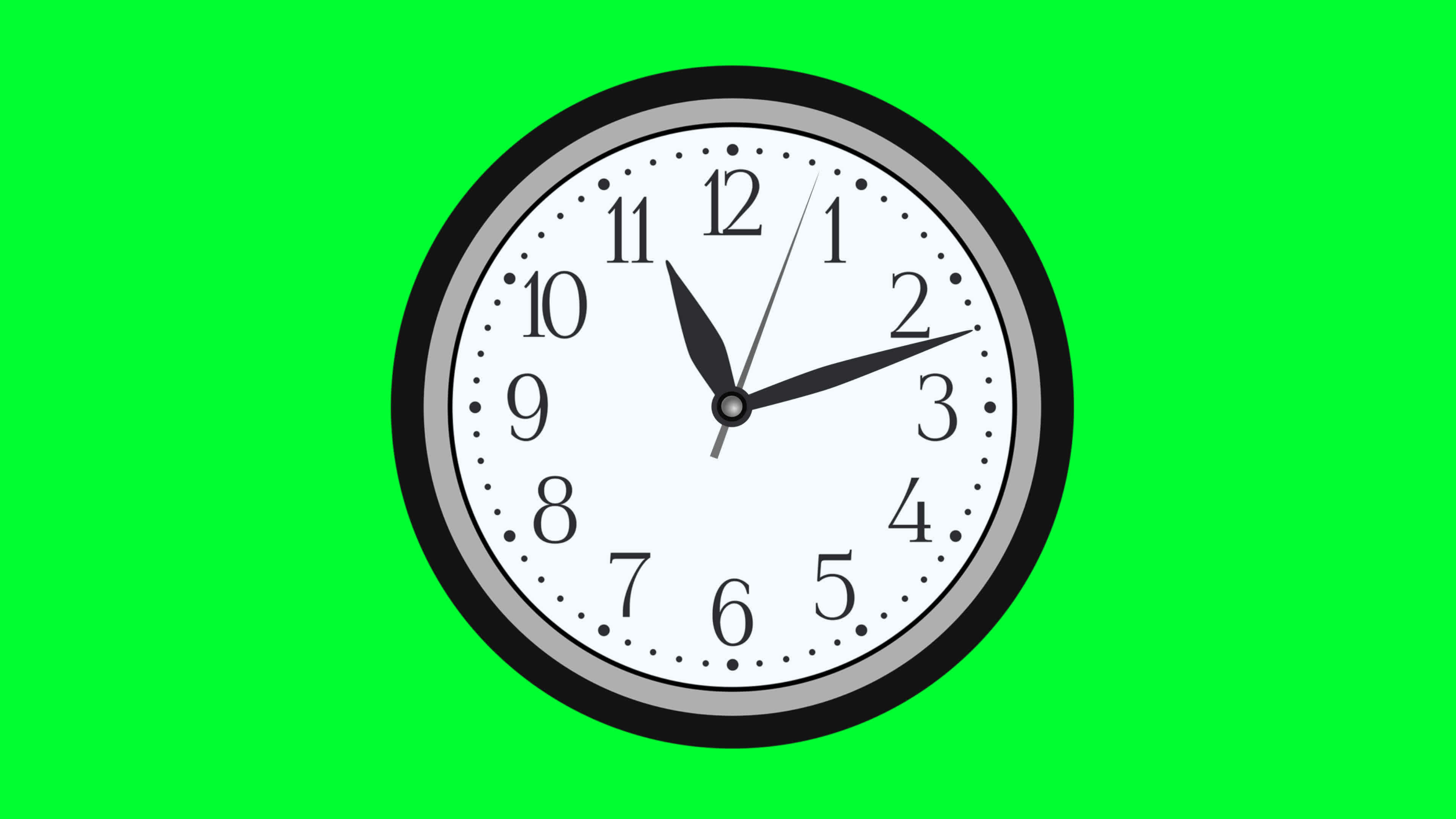 Digital Timer Clock Black Green - Stock Motion Graphics