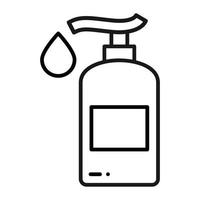 sanitizer for hand cleaning in simple icon vector