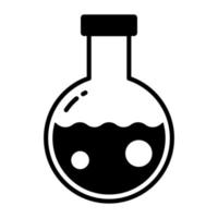 flask vector icon isolated on white background