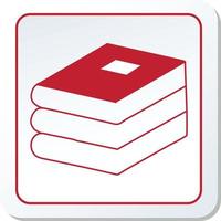 Stack of books on white background. Vector illustration. Eps 10.