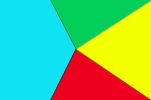 Google play abstract multicolor colorful background vector illustration. Google Play store four prime colour red green blue yellow triangle geometric banner design. High-tech juicy bright abstract.