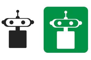 Chatbot Logo with Robot head ChatGPT. Chatbot icon Artificial Intelligence OpenAI. ChatGPT OpenAI icon, Artificial Intelligence Smart AI Virtual smart assistant Bot. Customer support service Chat Bot. vector