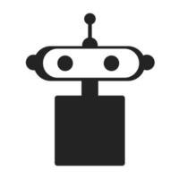 Chatbot Logo with Robot head ChatGPT. Chatbot icon Artificial Intelligence OpenAI. ChatGPT OpenAI icon, Artificial Intelligence Smart AI Virtual smart assistant Bot. Customer support service Chat Bot. vector