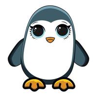 Cartoon Cute little penguin  Vector illustration