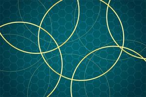 modern luxury abstract background with golden line elements blue green gradient background modern for design vector