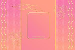 fondo abstracto de lujo moderno con elementos de línea dorada fondo degradado de oro rosa moderno para diseño vector