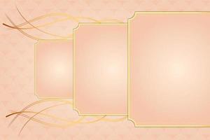 modern luxury abstract background with golden line elements pink gold gradient background modern for design vector