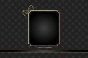 fondo abstracto de lujo moderno con elementos de línea dorada fondo negro degradado moderno para diseño vector