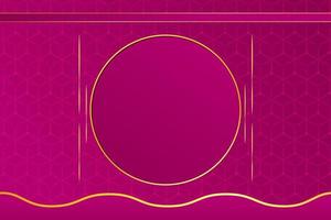 modern luxury abstract background with golden line elements pink gradient background modern for design vector