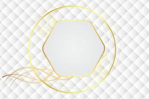 modern luxury abstract background with golden line elements white gray gradient background modern for design vector