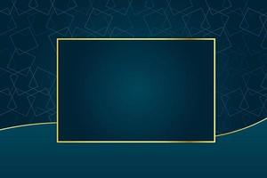 modern luxury abstract background with golden line elements gradient blue background modern for design vector