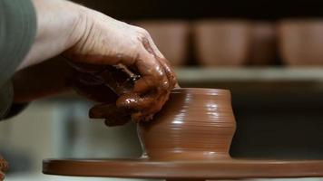 Working with Clay in Ceramic Workshop video