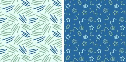 Doodle abstract patterns. Seamless texture with a floral pattern vector