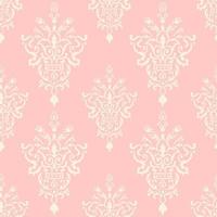 Wallpaper in the style of Baroque. A seamless vector background. Gray and white texture.