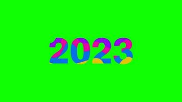 neujahr 2023 animation gut für web, design, animation, hintergrund video