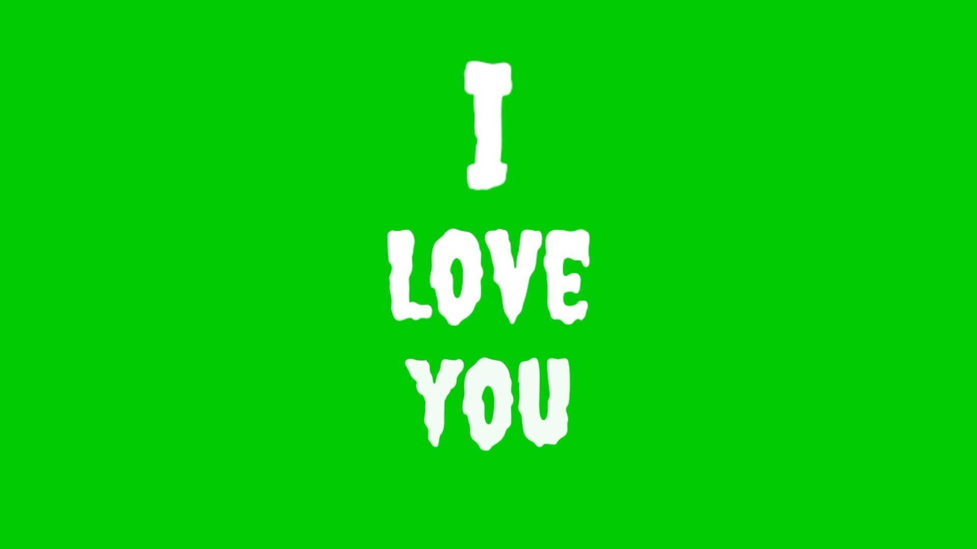 Animated I Love You Stock Video Footage for Free Download