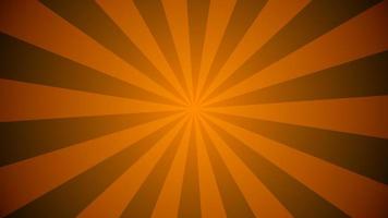 Beweglicher Kreis des roten und gelben Sonnendurchbruchs. einfache Sunburst-Rotation. video
