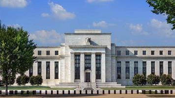 4K time lapse of the Federal reserve building, Washington DC, USA. video