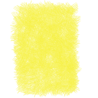 peinture à gribouillis au crayon de couleur jaune doré png