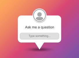 Ask me a question icon in flat style. Faq vector illustration on isolated background. Help button sign business concept.