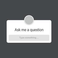 Ask me a question icon in flat style. Faq vector illustration on isolated background. Help button sign business concept.