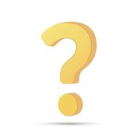 Question mark icon in flat style. Faq vector illustration on isolated background. Ask help sign business concept.