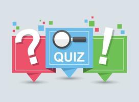 Quiz time banner. The concept is the question with the answer. Vector  illustration. 29954873 Vector Art at Vecteezy