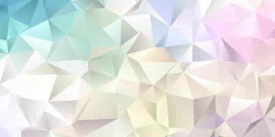 pastel unicorn coloured low poly banner design vector