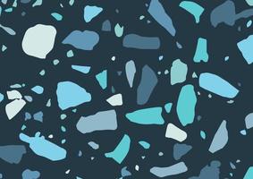 abstract background with terrazzo style pattern in shades of blue vector