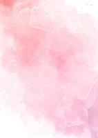 Pastel pink hand painted watercolour background vector